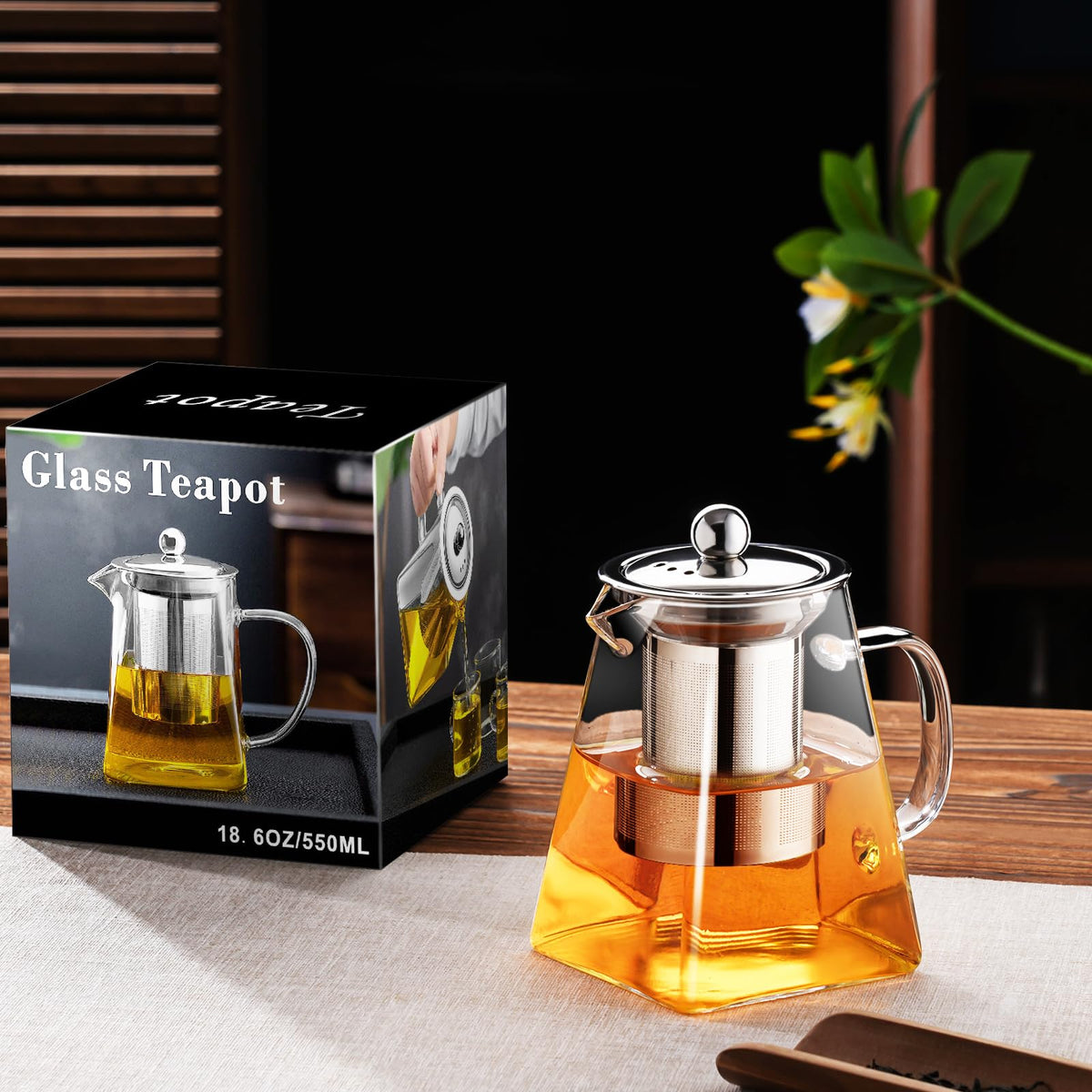 Paracity teapot demonstrates dishwasher-safe design for easy cleanup.