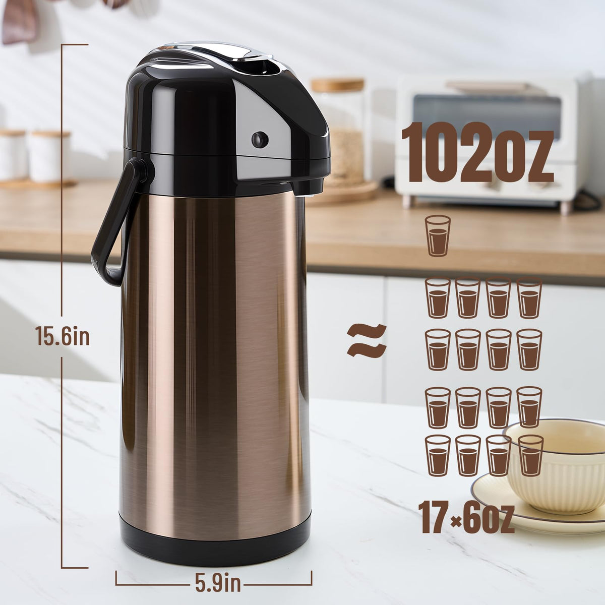 PARACITY dual pumps dispense 300ml per press for easy serving