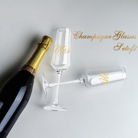 PARACITY elegant champagne flutes 8.5 oz for festive toasts.