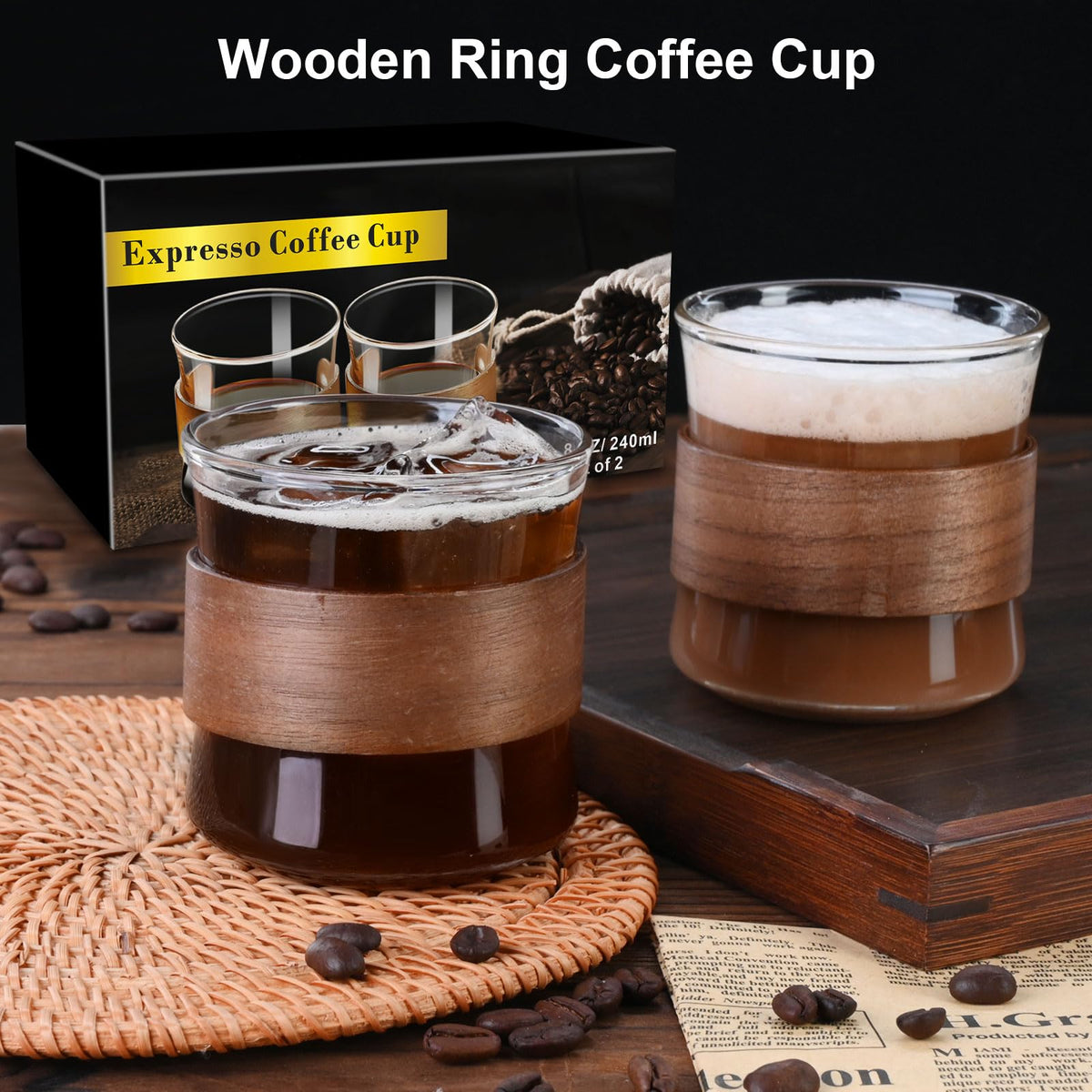 PARACITY gift-pack espresso cups presented in elegant packaging