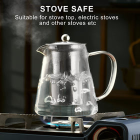 PARACITY glass teapot blooming tea capable great for blooming teas and blends.
