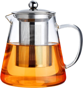 PARACITY glass teapot stovetop-950ml for convenient on-stove tea brewing.