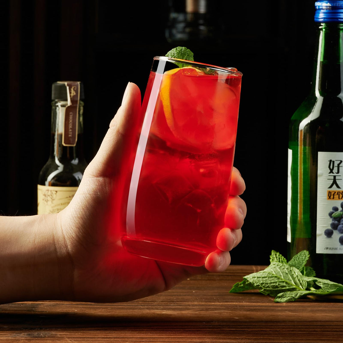 Paracity 12oz multiuse glasses for cocktails, coffee, and mojitos