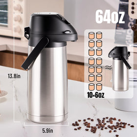 PARACITY Stainless steel with 6-layer insulation preserves heat and cold for hours.