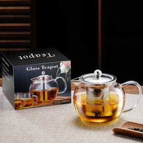 Wide-mouth PARACITY teapot for quick, easy cleaning