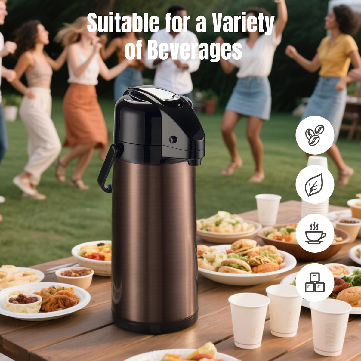 PARACITY wide mouth and removable lid simplify filling with ice