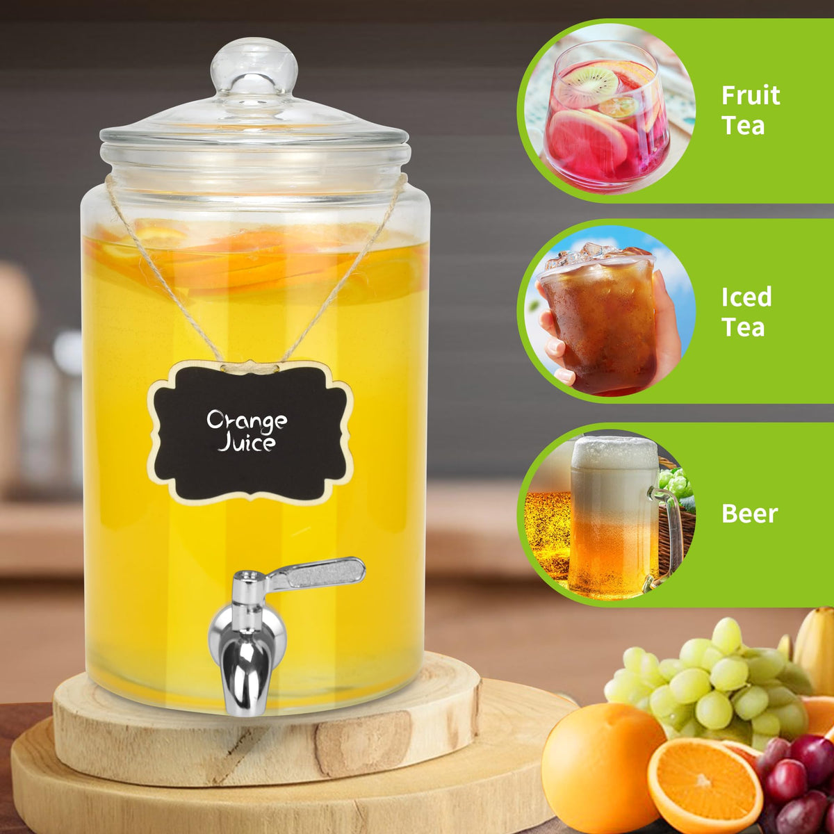 PARAISODOS wide-mouth design eases ice and fruit refills