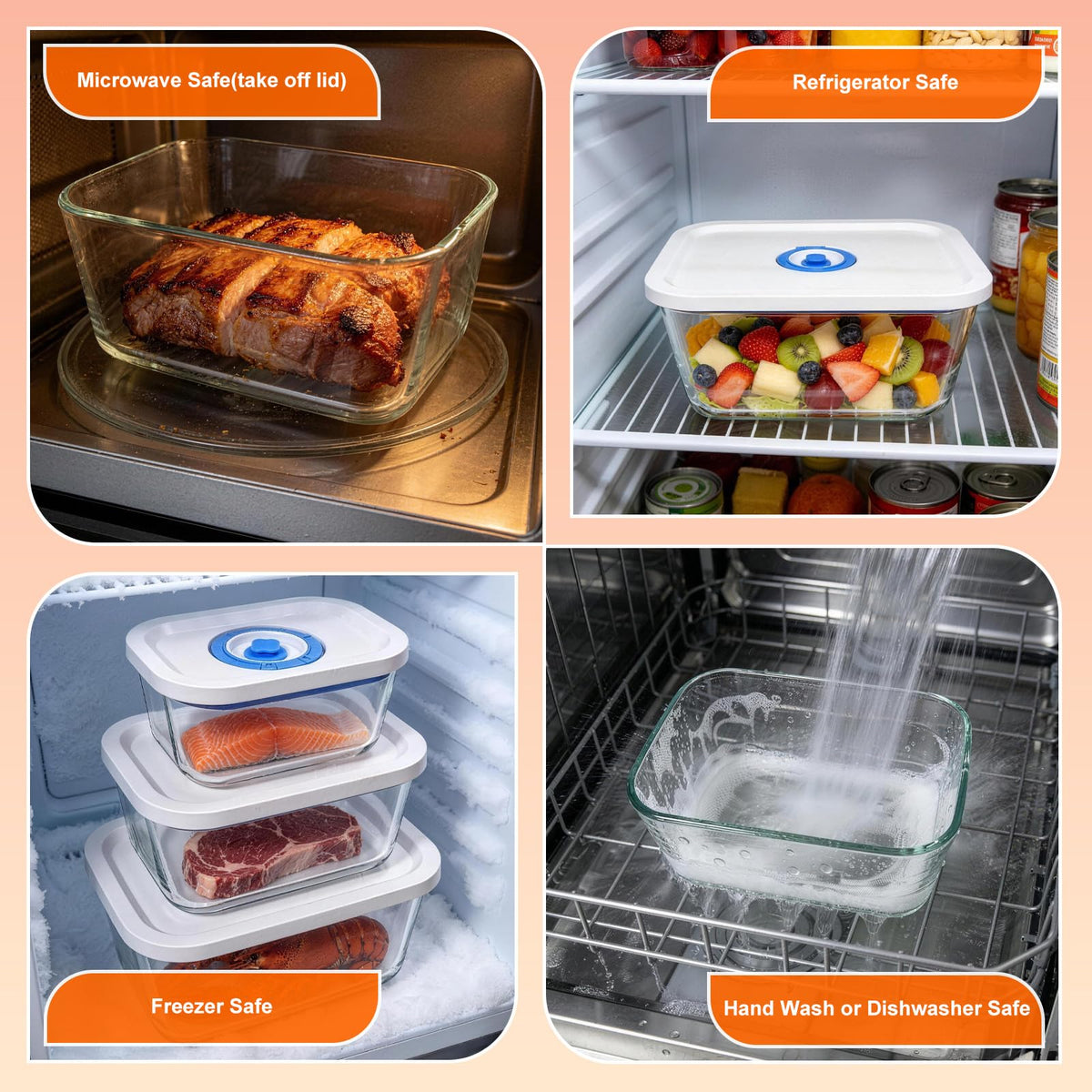 PARAPOINT container in fridge demonstrates odor-tight performance for soups and herbs