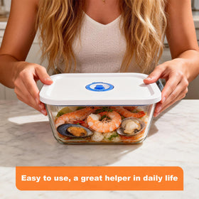 PARAPOINT stackable borosilicate set saves pantry space and keeps items organized