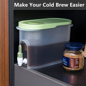 PARBEE one-gallon infuser-equipped pitcher ideal for tea and fruit drinks.