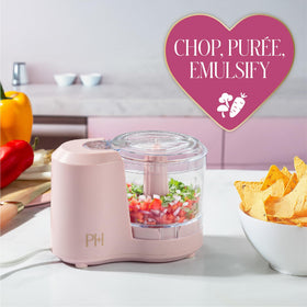 Paris Hilton 1.5-Cup Pink Chopper with removable bowl and lid