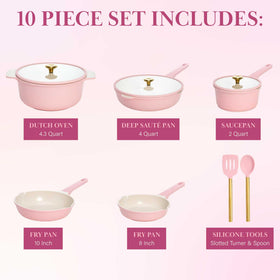 Paris Hilton 2-quart saucepan with glass lid for controlled simmering