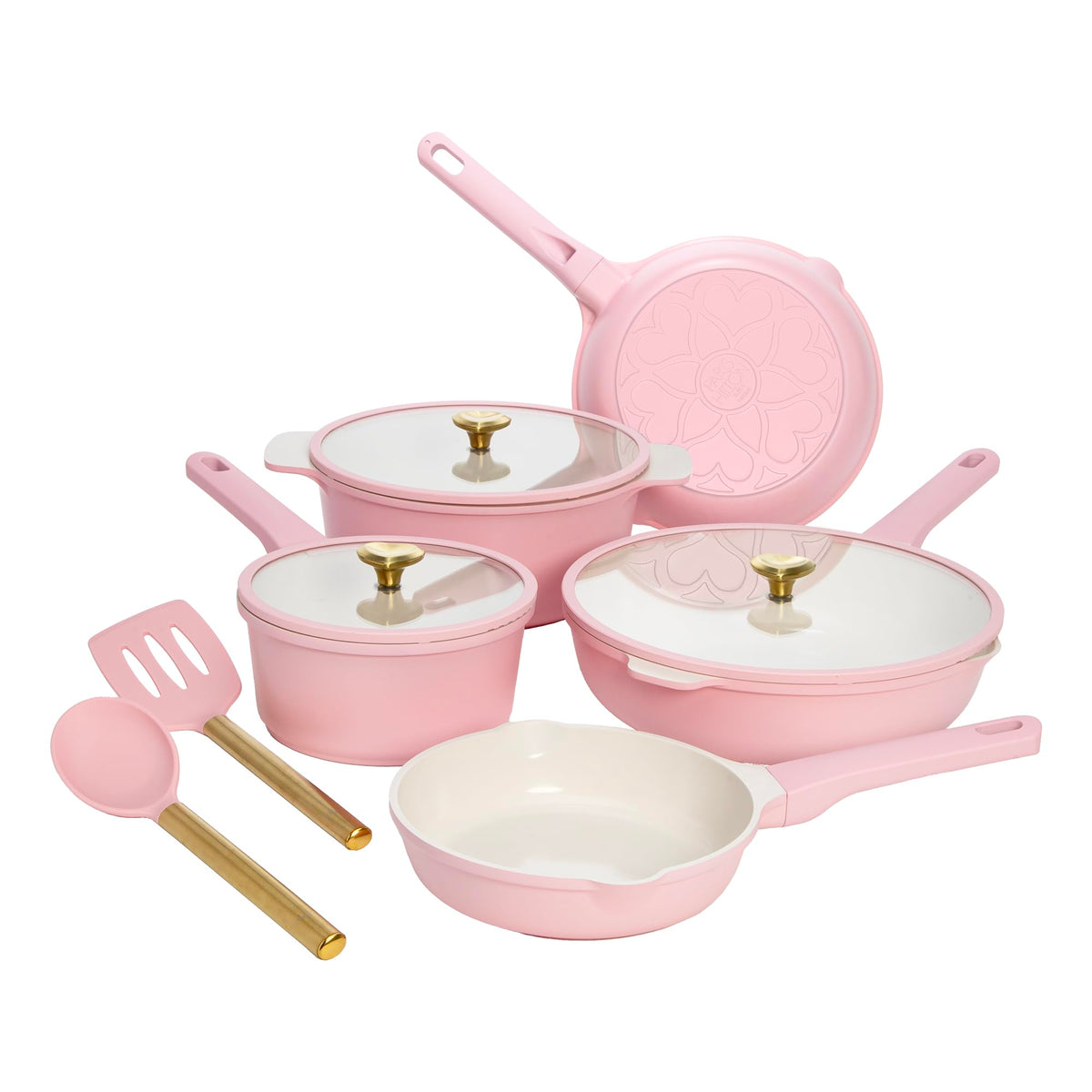 Paris Hilton 8-inch fry pan with ceramic nonstick for easy food release