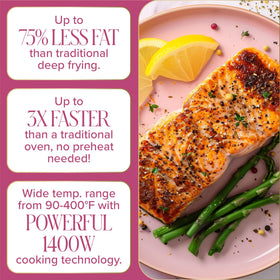 Paris Hilton Air Fryer crisper tray delivering crisp results