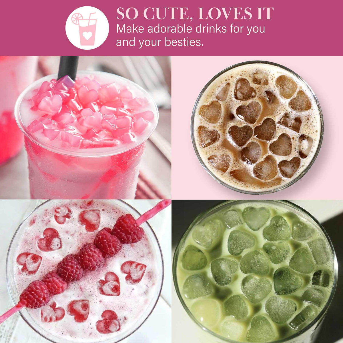 Paris Hilton BPA-free silicone design ensures easy release of frozen heart cubes.