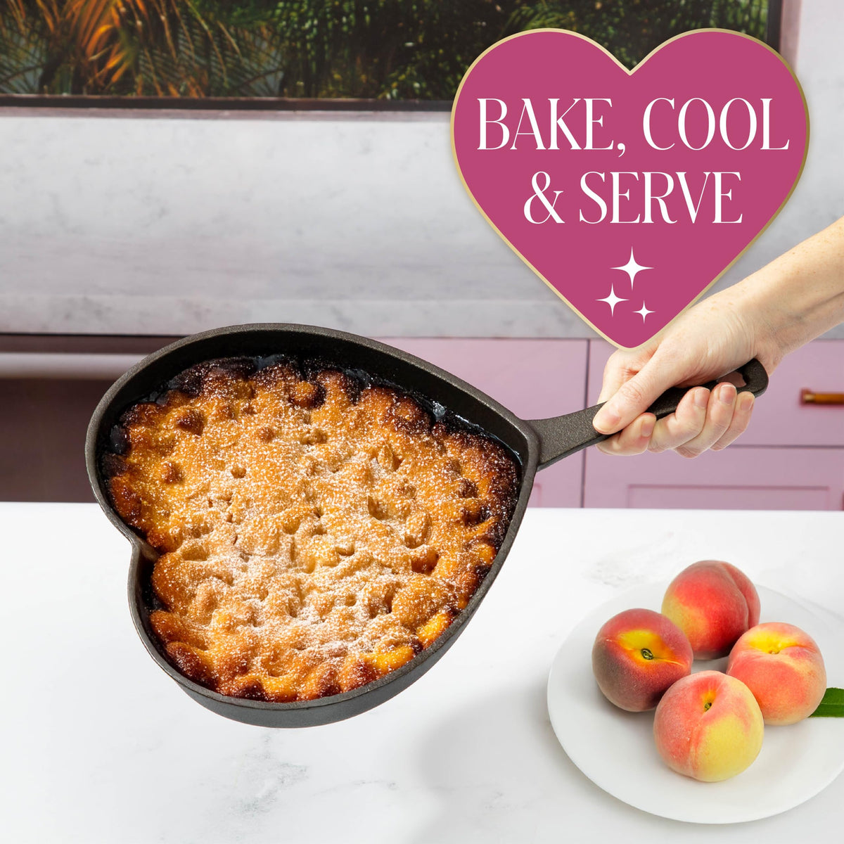 Paris Hilton cast-iron durable pan stands up to daily family meals.