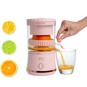 Paris Hilton electric citrus juicer in a compact design for small kitchens