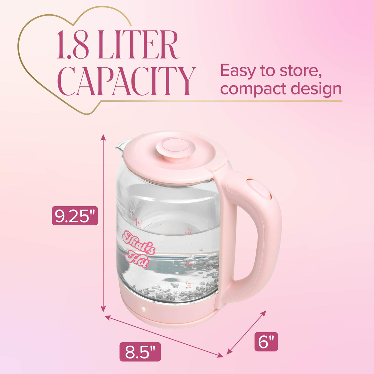 Paris Hilton Electric Kettle in a dorm or desk setup for quick beverages
