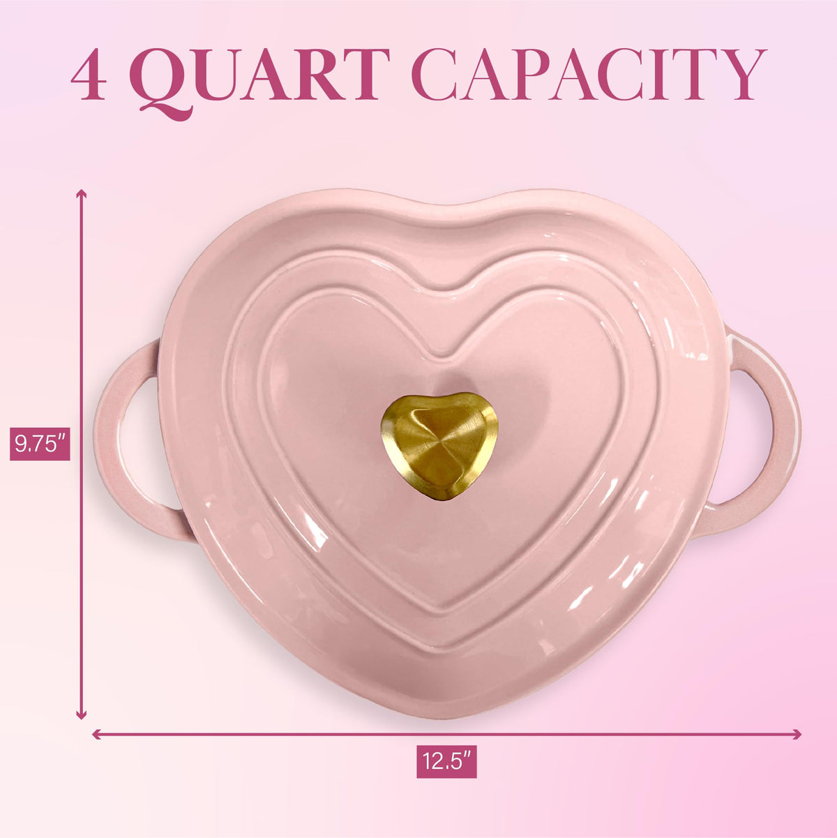 Paris Hilton pink enamel finish requires hand washing to preserve shine.