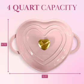 Paris Hilton pink enamel finish requires hand washing to preserve shine.
