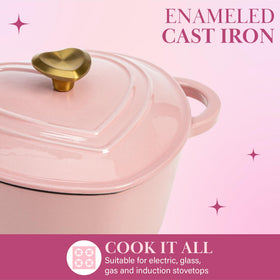 Paris Hilton lid with gold knob, enhancing grip and kitchen elegance during transfers.