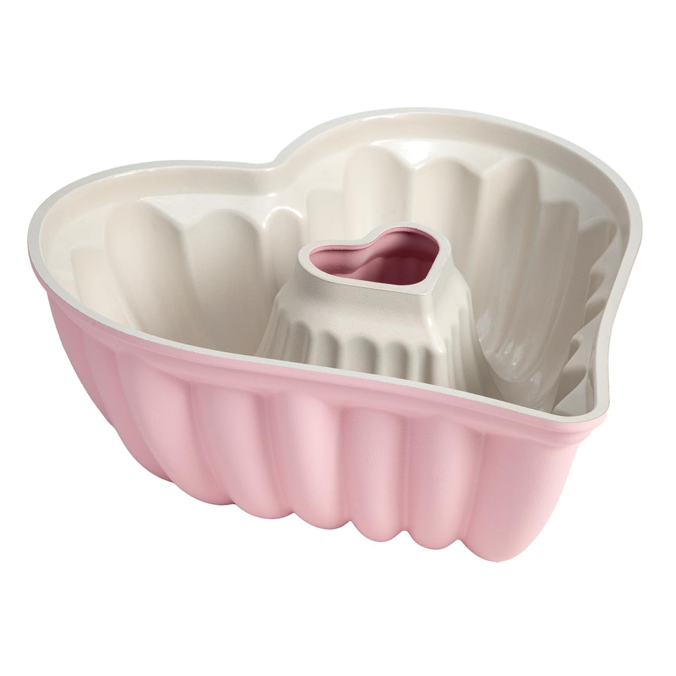 Paris Hilton heart-shaped fluted cake pan for perfect, shareable desserts.