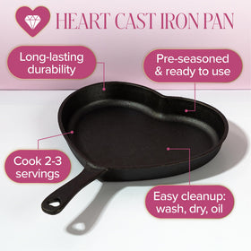 Paris Hilton heart pan sizzle focus delivers restaurant-grade browning at home.