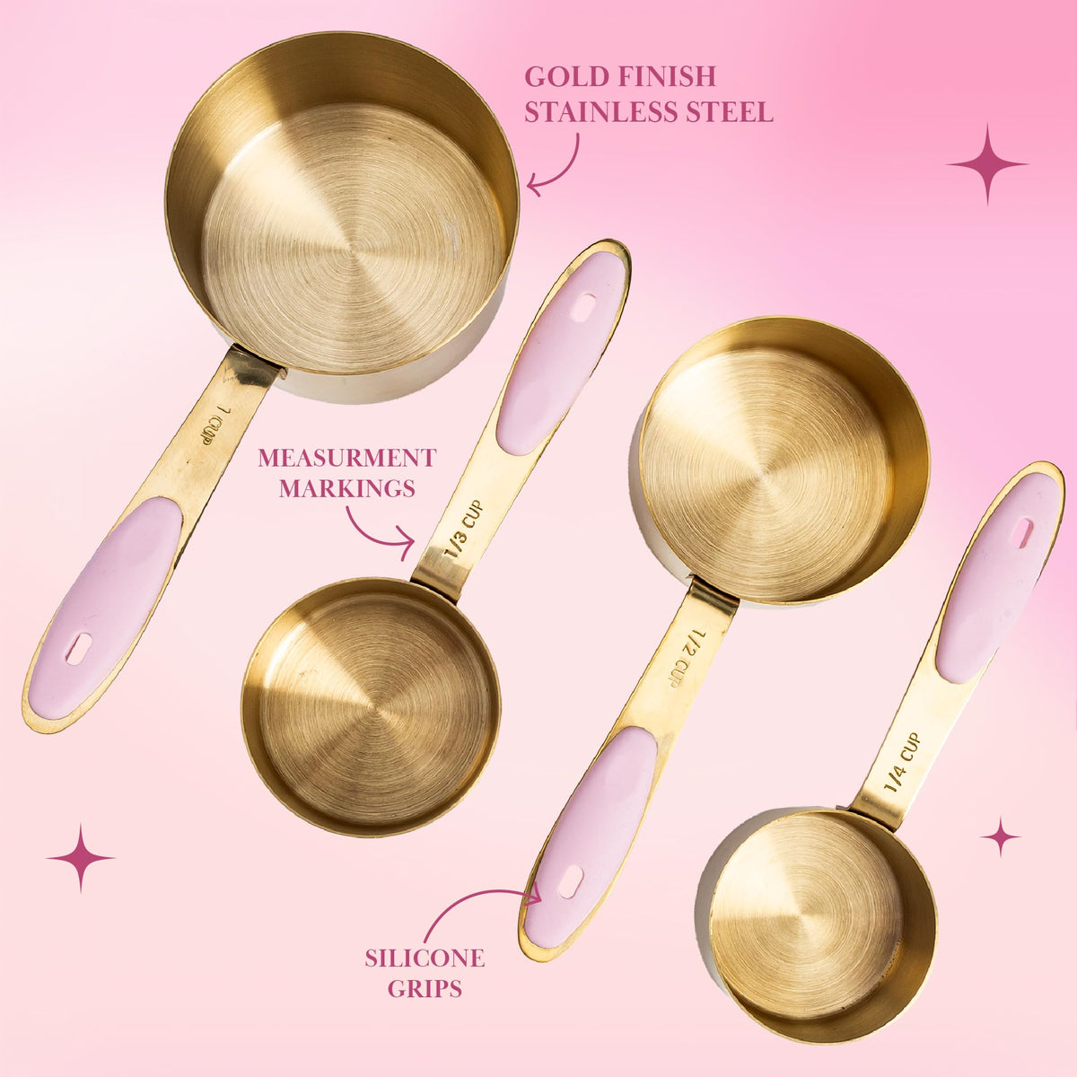 Paris Hilton gold and pink design adds chic style to kitchen tasks