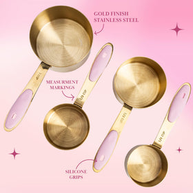 Paris Hilton gold and pink design adds chic style to kitchen tasks