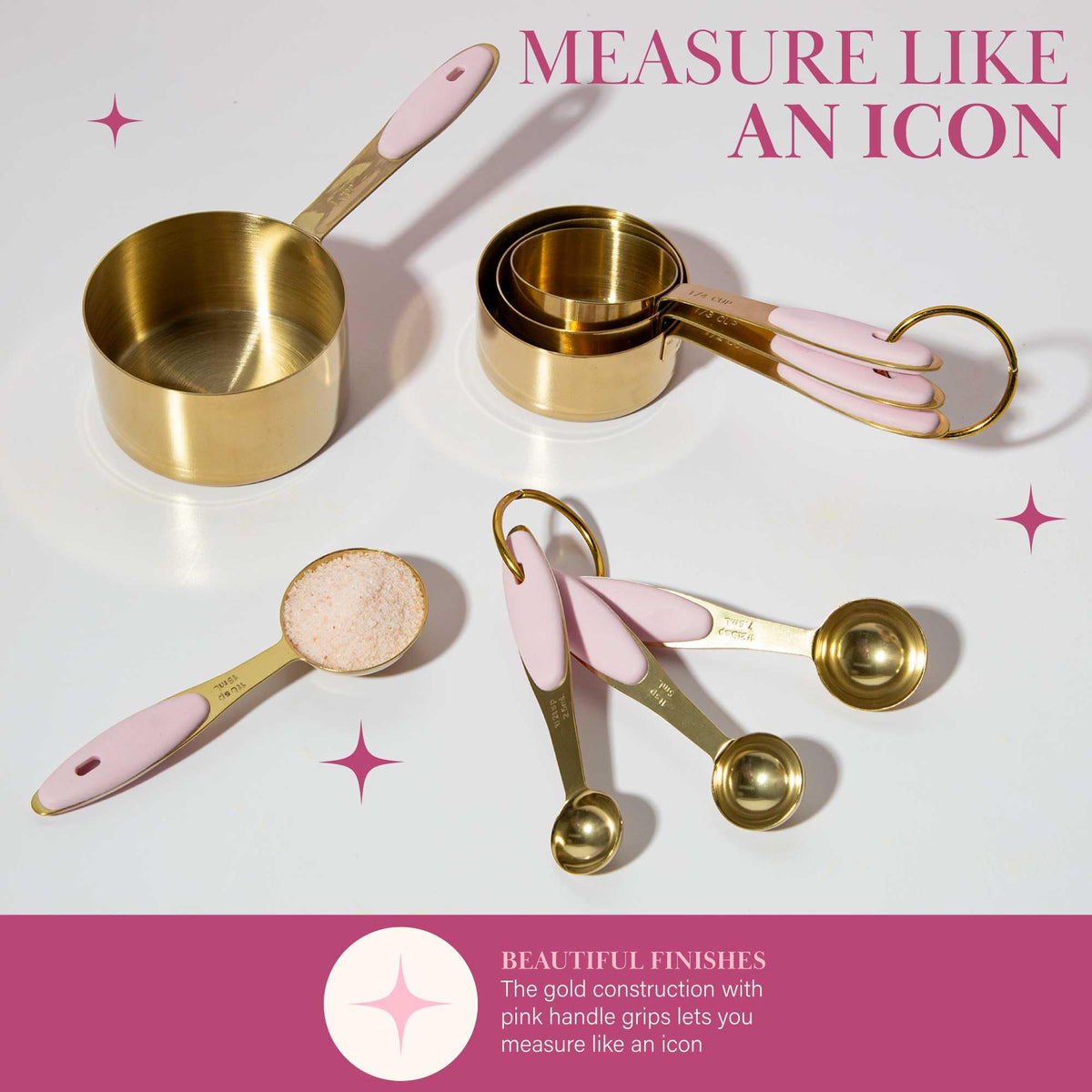 Paris Hilton measures liquids and dry ingredients with reliable accuracy