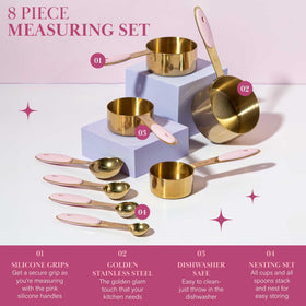 Paris Hilton nesting ring keeps cups and spoons organized when stored