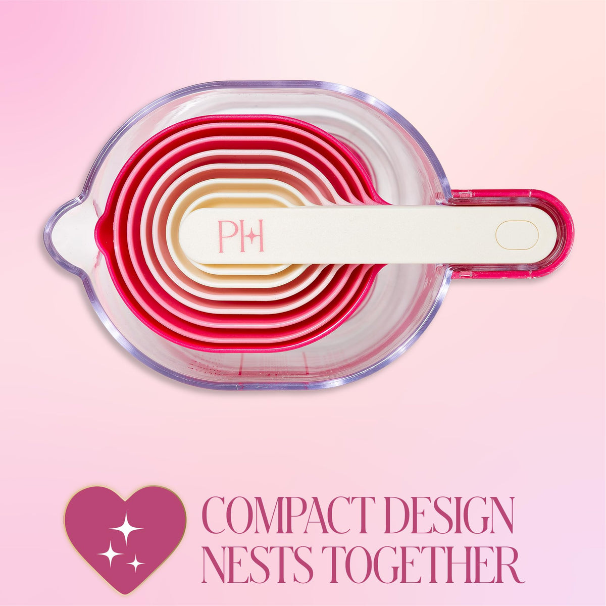 Paris Hilton leveler for precise, leveled ingredient measurements.