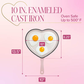 Paris Hilton pink heart pan is oven-ready up to 500°F for finishing touches