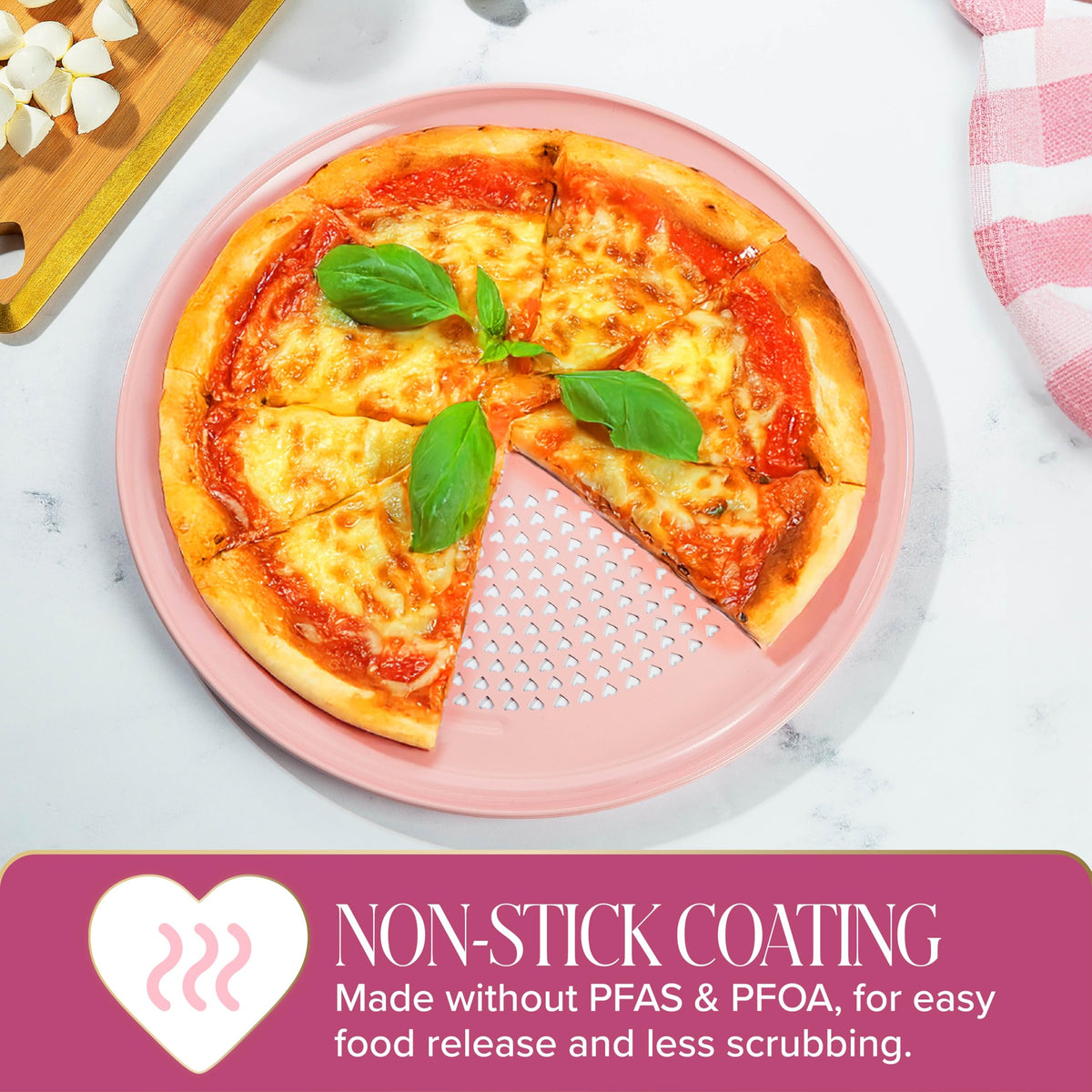 Paris Hilton nonstick surface cleans easily and resists sticking.