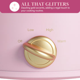 Paris Hilton 3.5-quart capacity fits family meals and side dishes