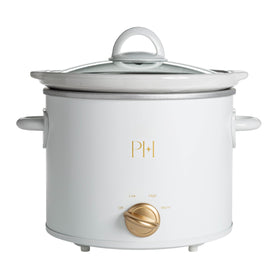 Paris Hilton slow cooker front view, a stylish countertop essential for easy weeknight meals.