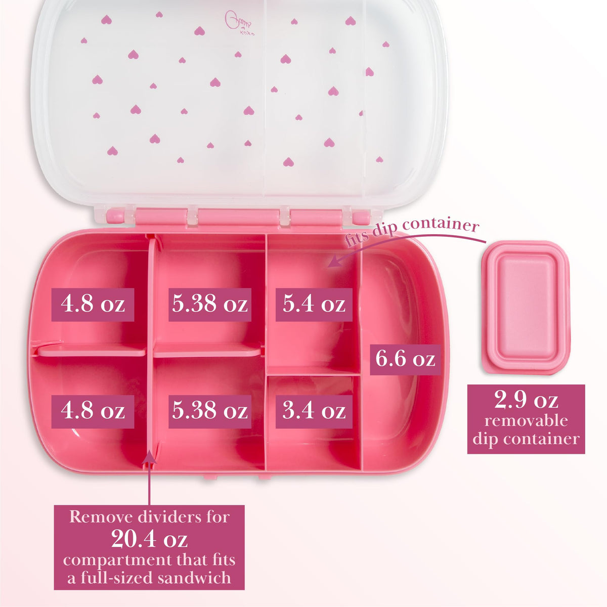 Paris Hilton snack box lid with gasket seal for secure transport.