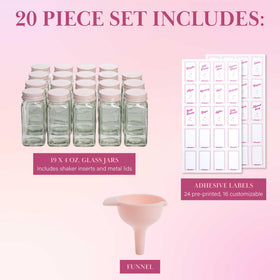 Paris Hilton spice labels for jars with easy customization and label visibility.