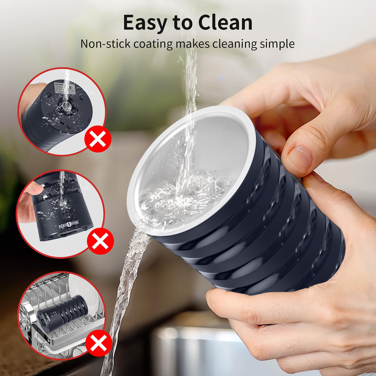 Paris Rhône cleaning brush included simplifies residue removal.