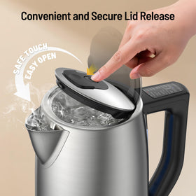 Paris Rhone 304 stainless steel body for durable, BPA-free boiling.