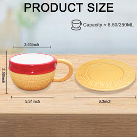 parknshop coffee mug latte-cap design versatile for home and office