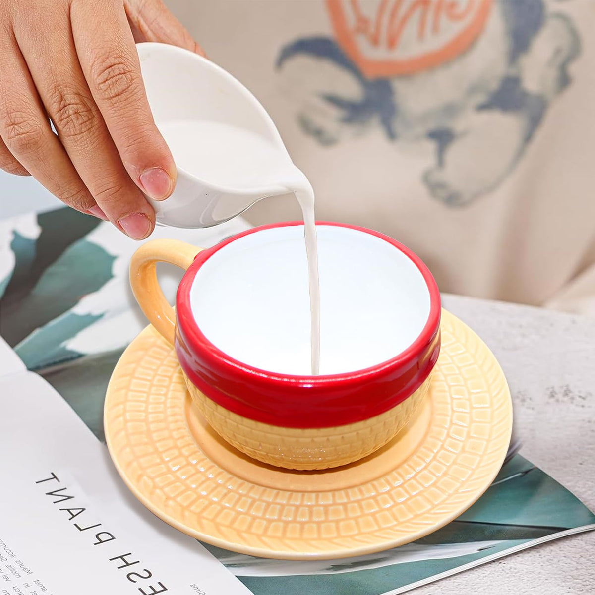 parknshop durable ceramic mug close-up glaze preserves aroma
