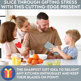 Parkway Home gift-ready box includes sharpener and accessories.