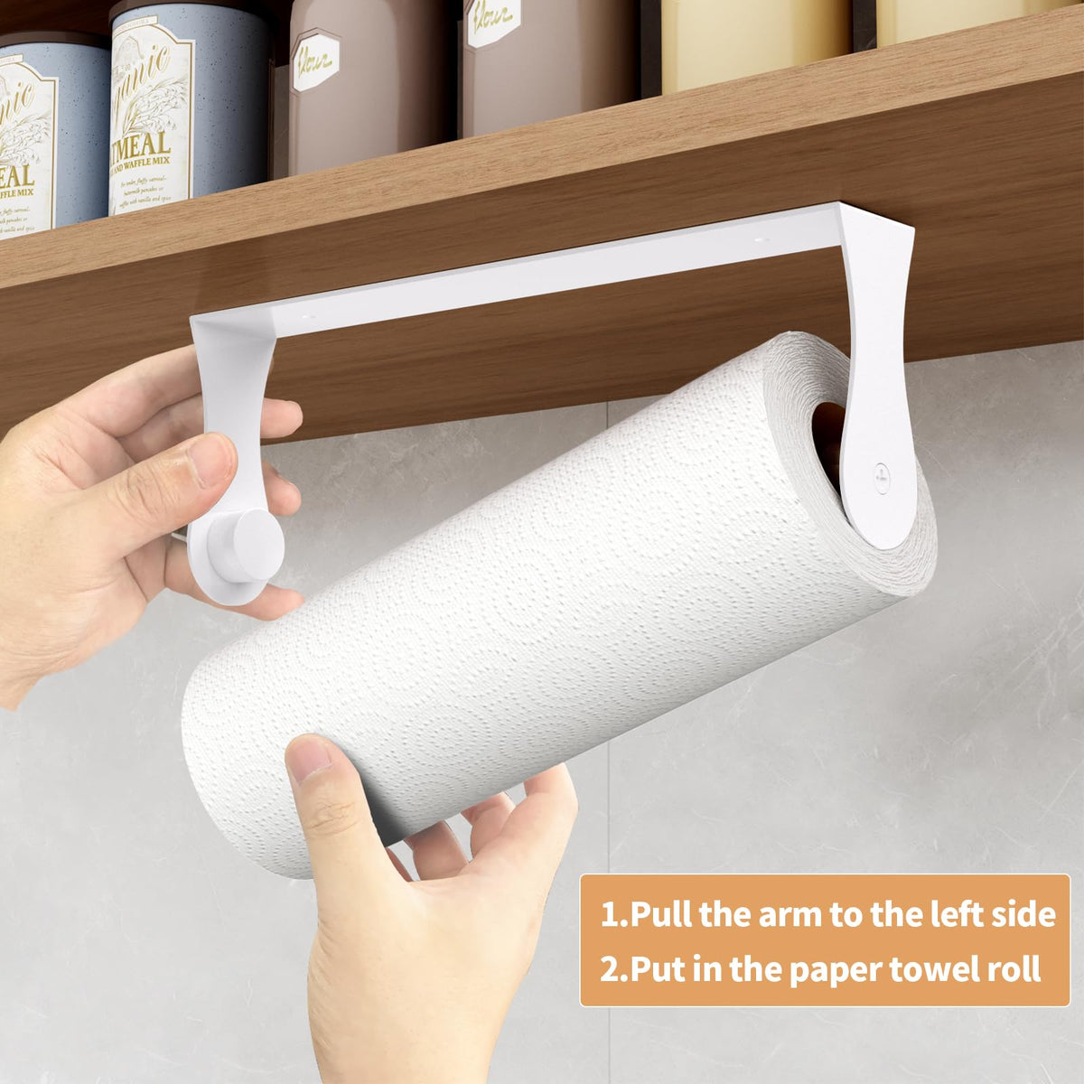 Paroto adhesive-back paper towel holder provides damage-free mounting for renters.
