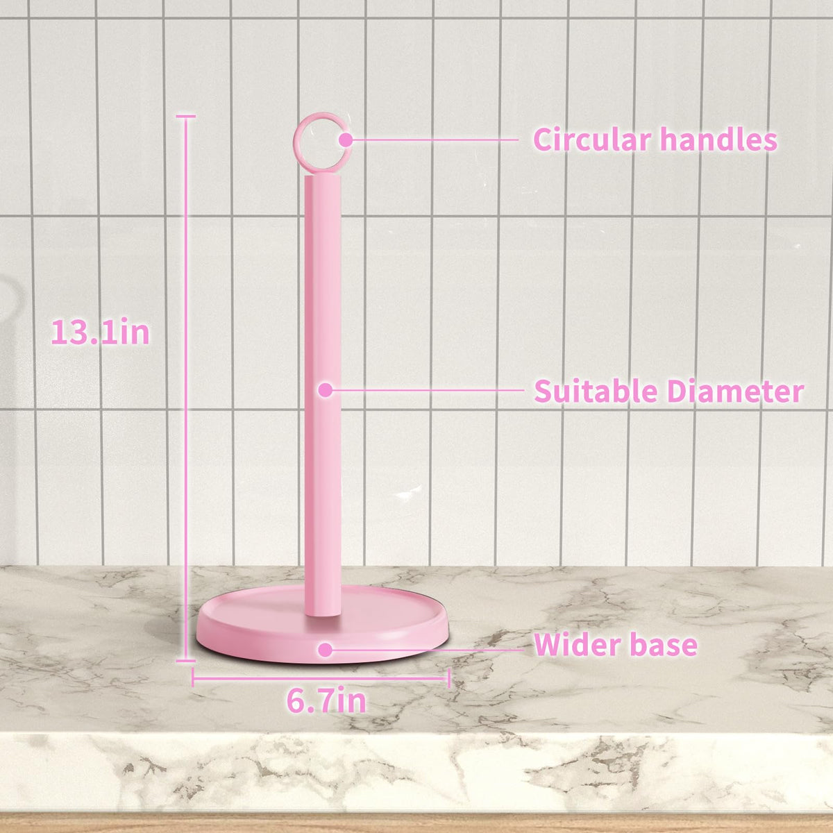 PAROTO farmhouse pink decor accents the kitchen aesthetic