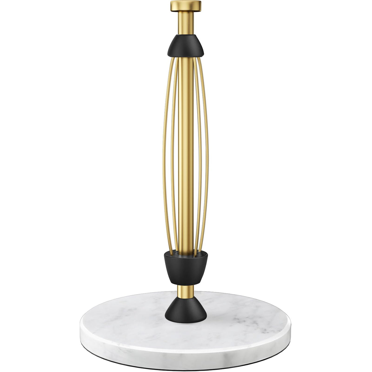 PAROTO paper towel holder with marble base provides stable countertop support.