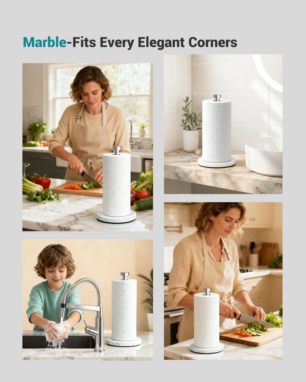 PAROTO compact, non-drilling design fits kitchen, bathroom, or vanity spaces.