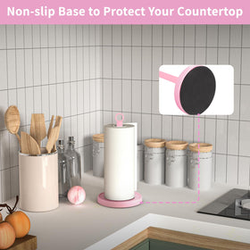 PAROTO weighted base with non slip pad prevents sliding on counters