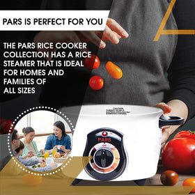 Pars Automatic Persian Rice Cooker included scoop and measuring cup for portions