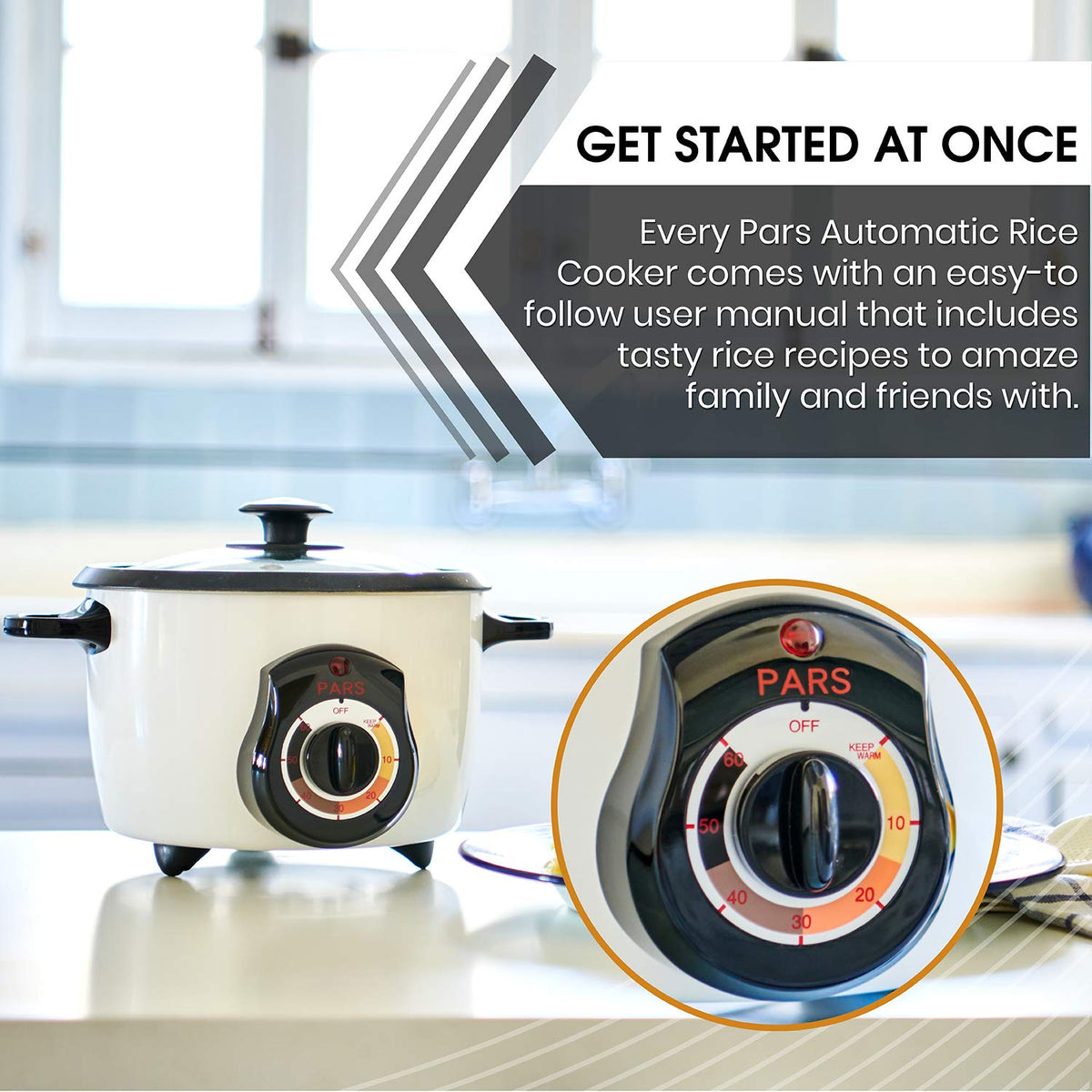Pars Automatic Persian Rice Cooker recyclable packaging for eco-friendly upgrade